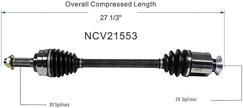 GSP NCV21552 CV Axle Shaft Assembly - Left Front (Driver Side) in Saudi Arabia