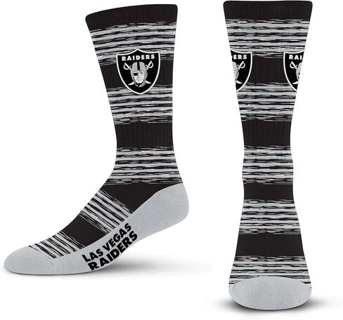 For Bare Feet NFL KANSAS CITY CHIEFS RMC Multi Stripe Crew Sock Team Color Large in Saudi Arabia