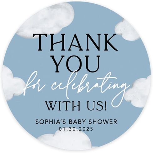 Andaz Press 2 Inch Personalized Pink Bow Baby Shower Stickers, Bow Party Decorations, Thank You Stickers for Candy, Favors, Envelopes, Guests, Coquette Baby Shower Decorations, Party Decor, 40 Pack in Saudi Arabia