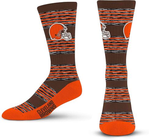 For Bare Feet NFL MIAMI DOLPHINS RMC Multi Stripe Crew Sock Team Color Large in Kuwait