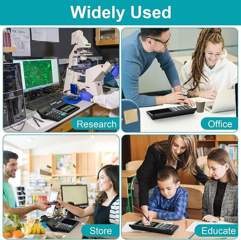 آلة حاسبة Wicue مع مفكرة وكمبيوتر لوحي للكتابة LCD، حاسبات مكتبية كبيرة الحجم ذات 12 رقمًا مع قلم مغناطيسي، تدعم الطاقة الشمسية والبطارية، آلة حاسبة متعددة الوظائف للمكتب والمدرسة والمنزل in Kuwait