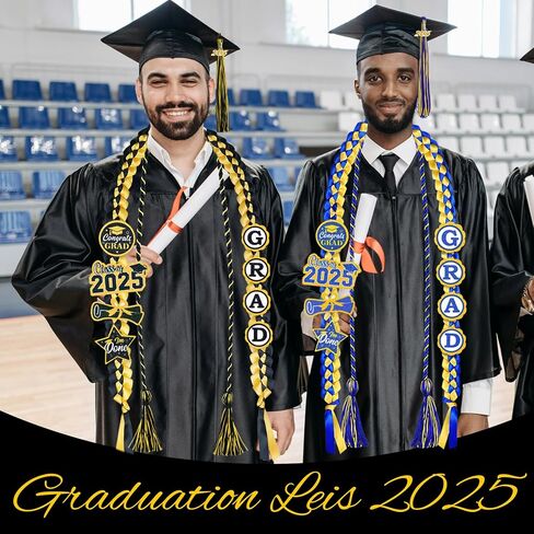 التخرج LEIS 2025 TRAGUTION TRAVERS TASSEL مع 2025 سحر ذهبي ، أموال التخرج LEIS 8 GRAGUTION PATCES STASS CORD TOSSEL FOR TRAVENTION in Kuwait