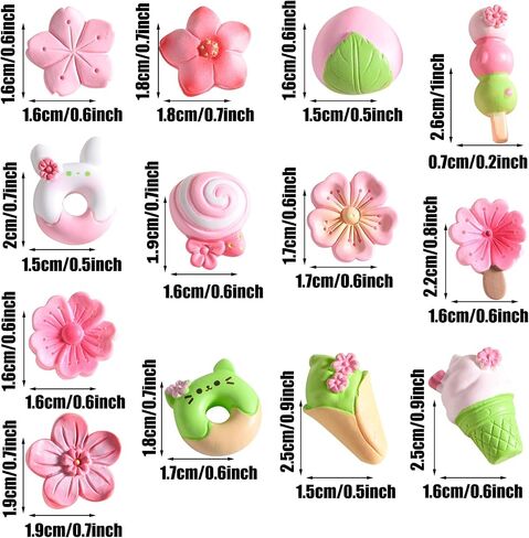 Cayway 22 PCS Food Food Mini Feathables Fairy Garden Accessories for Miniatures Food Kitchen Mini House Store ، Micro Landscaping Decoration in Saudi Arabia