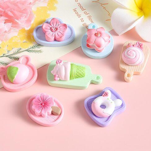 Cayway 22 PCS Food Food Mini Feathables Fairy Garden Accessories for Miniatures Food Kitchen Mini House Store ، Micro Landscaping Decoration in Saudi Arabia