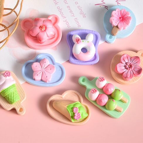 Cayway 22 PCS Food Food Mini Feathables Fairy Garden Accessories for Miniatures Food Kitchen Mini House Store ، Micro Landscaping Decoration in Saudi Arabia