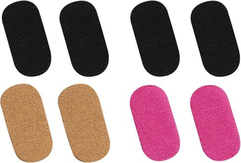 Anyhorse Bra Underwire Repair Patches – 4 Pairs in 4 Color Combos | Self-Adhesive No-Sew Fix for Exposed Underwires | Invisible, Skin-Friendly, Long-Lasting (Black+Taffy+Blush) in Saudi Arabia