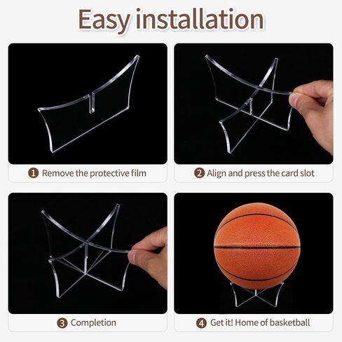 6 قطع حامل كروي أكريليك: حامل عرض لكرة السلة وكرة القدم والكرة الطائرة وكأس تذكارية للتخزين باللون الأسود in Kuwait