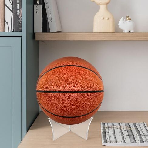 6 قطع حامل كروي أكريليك: حامل عرض لكرة السلة وكرة القدم والكرة الطائرة وكأس تذكارية للتخزين باللون الأسود in Kuwait