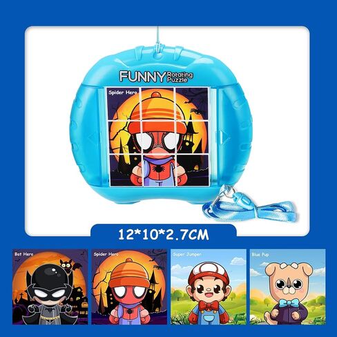 3D Rotating Puzzles for Kids 3 4 5 6 7 8 Year Old, 4 Puzzles in 1, Toddler Toy for Travel, Car, Airplane, Road Trip Activities, Fine Motor Skills, Fidget, Boys & Girls Gifts in Saudi Arabia
