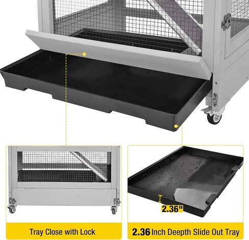 Aivituvin Ferret Cage Large Chinchilla Cage Rat Habitat 5 Levels for Chinchilla,Lizard,Squirrel, Chameleon,Gerbil and Other Small Animal,Prevent Escape in Kuwait