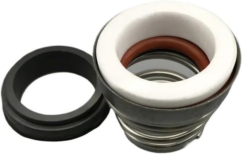 Mechanical Seal Sealing Ring,Water Pump Shaft Seal,Water Pump Mechanical Shaft Seal with Single Coil Spring, 155 Series SiC-SiC-FKM 10-45mm Mechanical Seal 1pc(32MM) in Kuwait
