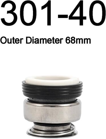 Mechanical Seal Sealing Ring,Water Pump Shaft Seal,1pc Shaft Seal Replacement, 301 Series 8-55mm Single Coil Spring Mechanical Seal for Circulation Water Pump(40mm) in Saudi Arabia