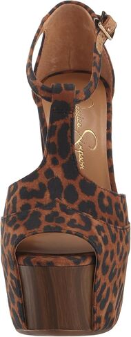 Jessica Simpson Women's Dany T-Strap Platform Sandal Wedge, Natural, 9 in Saudi Arabia