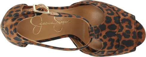 Jessica Simpson Women's Dany T-Strap Platform Sandal Wedge, Natural, 9 in Saudi Arabia