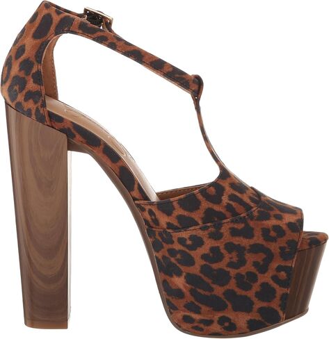 Jessica Simpson Women's Dany T-Strap Platform Sandal Wedge, Natural, 9 in Saudi Arabia