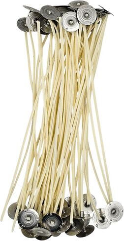Wicks Candle Professional مع Beeswax Primer ، بطول 8 بوصات ، مجمعة مسبقًا ، 50 Pack USA Made (LX - 18) in Kuwait