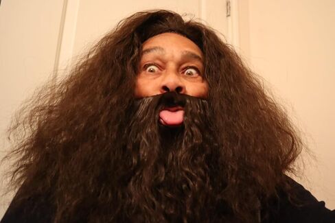 Realistic gray Wizard Beard and Wig - Halloween Funny Adult Wizard Beard and Wig Costume Accessories in Saudi Arabia