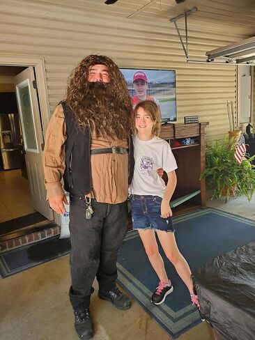 Realistic gray Wizard Beard and Wig - Halloween Funny Adult Wizard Beard and Wig Costume Accessories in Saudi Arabia