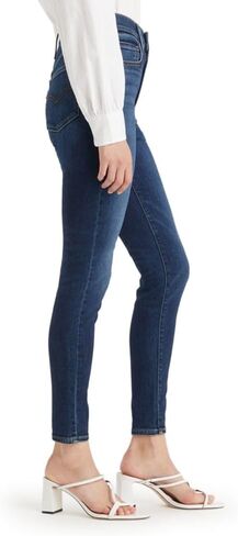 بنطلون جينز Levi's نسائي 720 عالي الارتفاع فائق النحافة (متوفر أيضًا بمقاس إضافي)، (جديد) Animal Kingdom، 26 شورت in Saudi Arabia