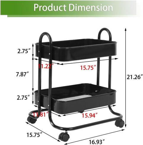 2 طبقة منظمة تخزين عربة معدلة من الدرجة in Kuwait