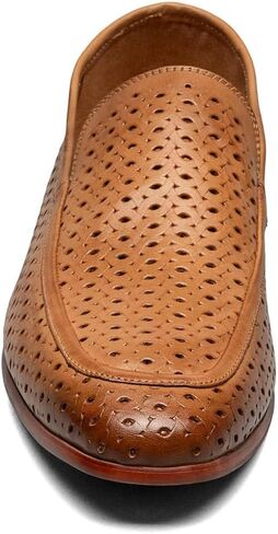 Stacy Adams Men's Winden Perfed Slip On Loafer, White, 12 in Kuwait