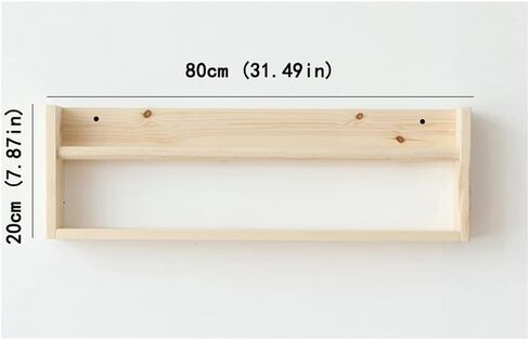 Bookcase Shelf Wall Shelf Wall Bedroom Wall-Mounted Wood Minimalist Style Student Bookshelf for Photo Frame Books Bonsai Magazine Storage Bookshelf with Storage in Saudi Arabia