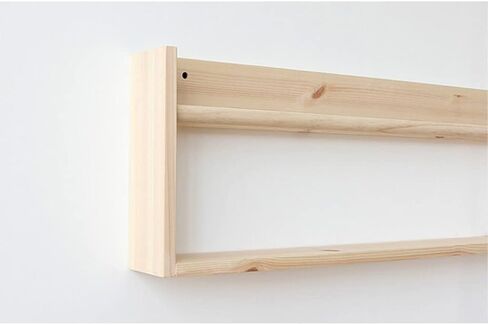 Bookcase Shelf Wall Shelf Wall Bedroom Wall-Mounted Wood Minimalist Style Student Bookshelf for Photo Frame Books Bonsai Magazine Storage Bookshelf with Storage in Saudi Arabia
