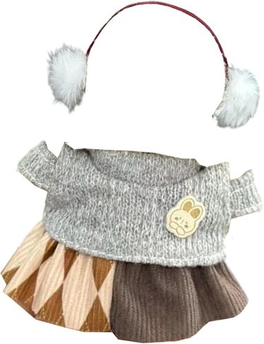 Doll Cloths for 17cm Doll ، 6 حزم للدمية 17 سم ، مثالية للعب والعرض ، إكسسوارات دمية لهواة جمع الدمى (بدون دمى) (مجموعة 5) in Kuwait