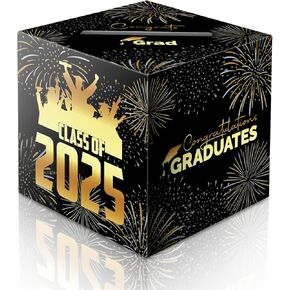 ysmile 2025 Graduation Card Box Holder, Grad Congrat Decoration Box, Envelope Receiving Graduation Party Celebration Pink