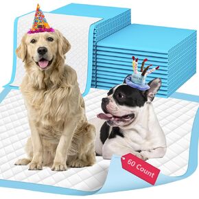 XL Thicker Dog Pads 30"x26" 60 Count, Extra Large Pet Training Pads, Leak-Proof & Super Absorbent Dog Pee Pads, Disposable Quick Dry Potty Pads Puppy Training Pads for Dogs Cats Pets