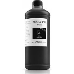 1000ML Heat Transfer Sublimation Ink Compatible with Various Printers 3800 3880 4800 4880 7700 9700 7800 7880 7600 9600 9800 9880 P800 T3270 T5270(Light Light Black)