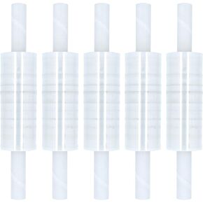 Wrap with Handles, 4 Pack, 20 Inch x 1000 Feet, 70 Gauge, Clear Plastic Cling with Extended Core Handles Built in