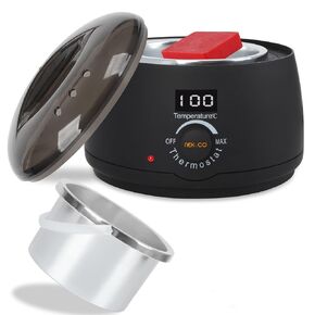 NEX&CO Professional Wax Seal Warmer for Bottle Sealing Wax Blocks, Large Capacity Digital Electric Melting Pot, Fast Heating, Precise Temp Control, Rapidly Melts Scented,Candle, Cauldron