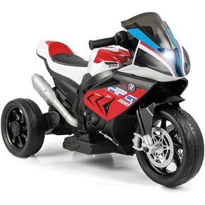 Costzon Kids Motorcycle, Licensed BMW 12V Battery Powered Ride on Motorcycle with Headlight, Horn, Music, MP3, USB Port, 3 Wheels Electric Motorcycle for Kids, Gift for Boys & Girls (Blue)