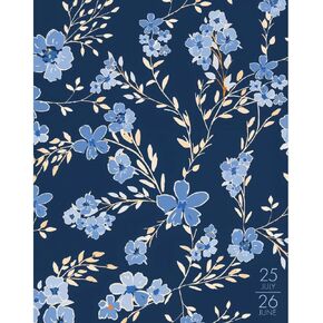 Willow Creek Press Booklet Monthly Planner, Preppy Stripe Academic July 2025 - June 2026 7.5" x 9.5" Booklet Monthly Planner