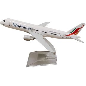 ZEZEFUFU A320 SriLankan Plane Aircraft Model 16cm Simulation Aircraft Ornaments