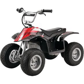 Razor Dirt Quad - 24V Electric 4-Wheeler ATV - Twist-Grip Variable-Speed Acceleration Control, Hand-Operated Disc Brake, 12" Knobby Air-Filled Tires