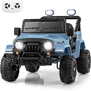 OLAKIDS Ride on Truck, 12V Battery Powered Electric Vehicle for Kids with Remote Control, Bluetooth, Power Display, LED Lights, Music Player, Ride on Toy for 3+ Boys Girls (Pink)