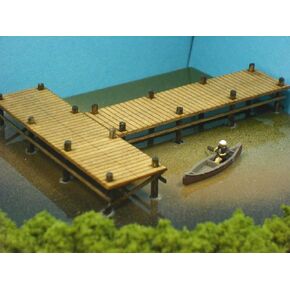 N Scale Laser Cut Boat Dock Pier Kit
