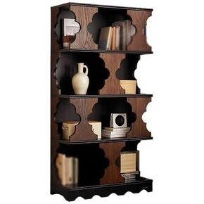 Book Shelf Solid Wood Bookcase Living Room Home Half Wall Bookshelf Office Display Cabinet Furniture Bookshelves and Bookcases(Small)