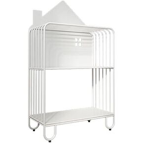 Bookcase Shelf Floor-to-Ceiling Bookshelf Small Bookcase Picture Book Storage Rack Double-Layer Rack Suitable for Living Room Study Office Bookshelf with Storage