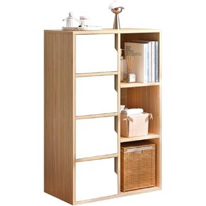 Bookcase Shelf Multifunctional Bookshelf Storage Rack Large-Capacity Multi-Layer Cabinet Floor Rack Suitable for Living Room Study Office Bookshelf with Storage