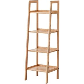 Bookcase Shelf Creative Trapezoidal Wooden Bookshelf Bookcase Storage Rack Modern Rack Side Cabinet Suitable for Living Room Study Office Bookshelf with Storage