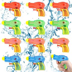 FOIMAS Squirt Water Gun,12 Pcs Transparent Water Gun for Kids and Adults Swimming Pool Outdoor Summer Water Battles Activities Party