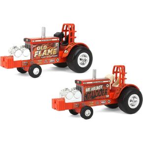 Agriculture Set of 2 1/64 Allis Chalmers Old Flame & Milwaukee Mudder Pulling Tractors 37958A