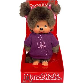 Monchhichi Girl Tee Love Dress Plush Doll - Purple