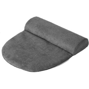 Travel-Friendly Cervical Bolster for Big Dogs – High-Resilience Foam, Machine-Washable Cover, and Neck-Relieving Support (Dark Gray)