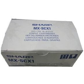 Sharp MX-SCX1 Staple Cartridge, Silver, 20-26 Gauge, 1/4" to 5/16" Length