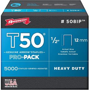 5K T50 1/2" Staples, Pack of 6