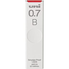 uni Smudge-Proof Leads Refill for Mechanical Pencil | 0.7mm | B | 40pcs